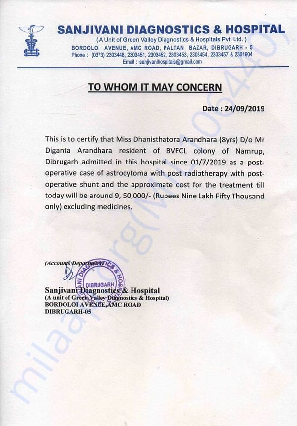 Till date cost incurred estimation letter