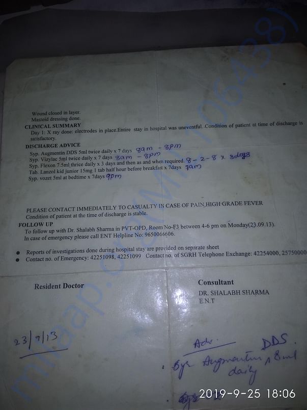 Hospital Discharge summary