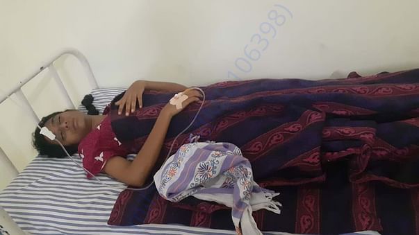 She was admitted at hospitalised .At present infection level is down.