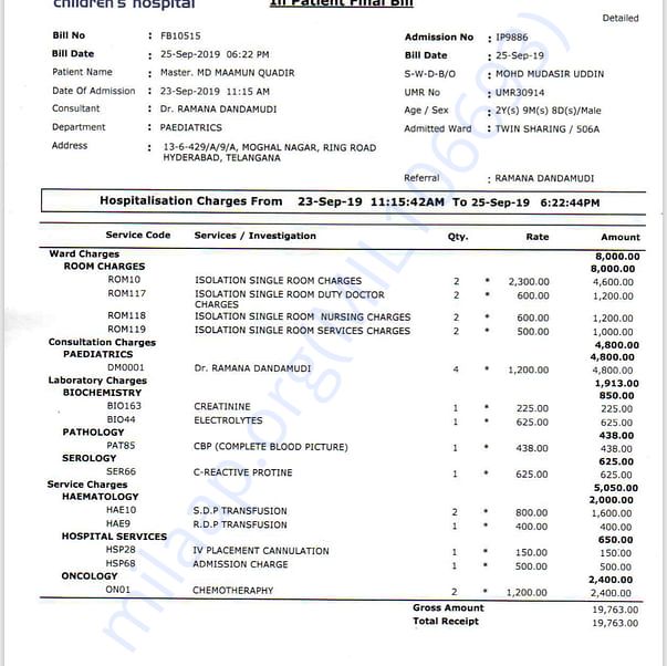 Medical Bill