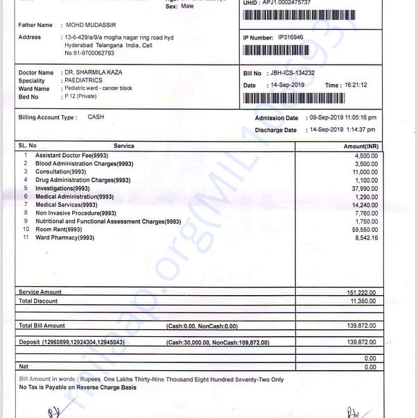 Medical Bill