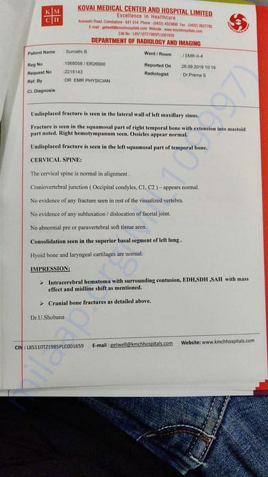 CT scan report 2