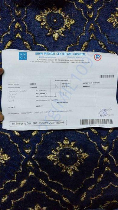 Advance receipt