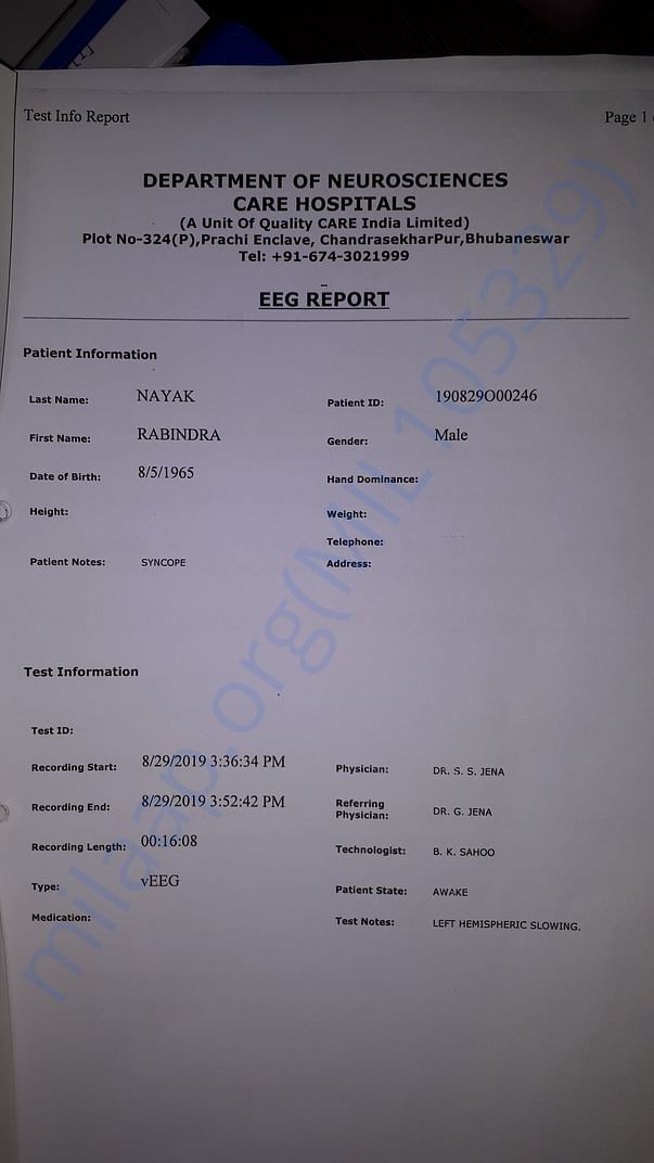 EEG REPORT