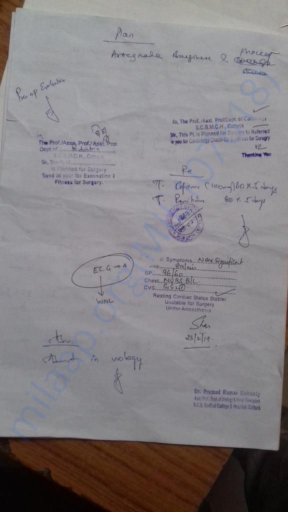 Benorika Lakra prescription (back side)