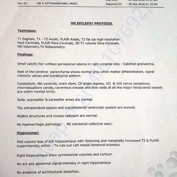 Medical Report