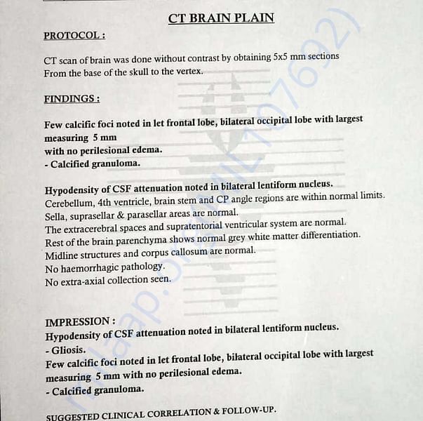 Medical Report