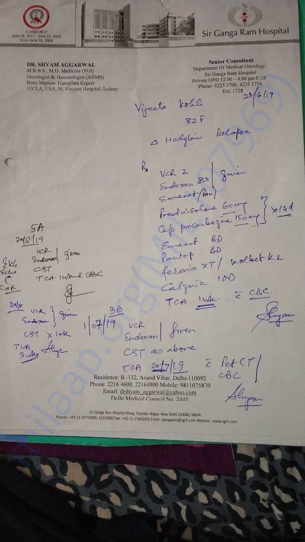 Doctors prescription
