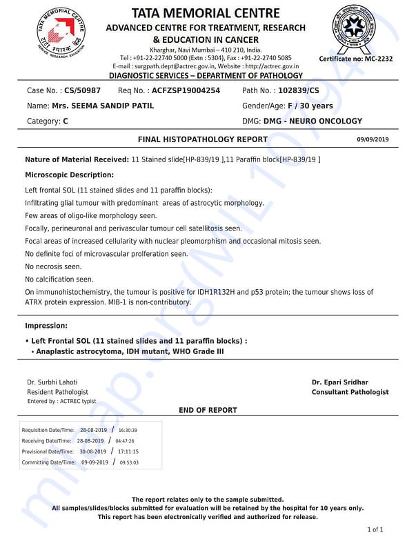 Medical Report