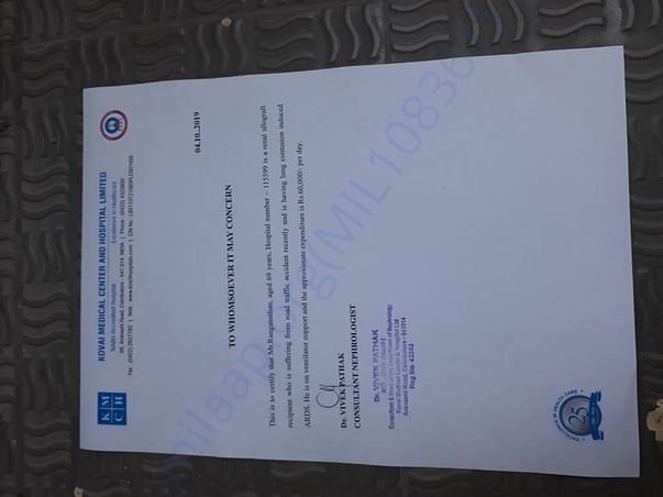 Medical certificate