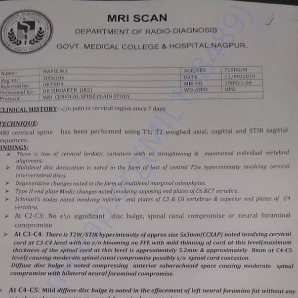 Medical Report