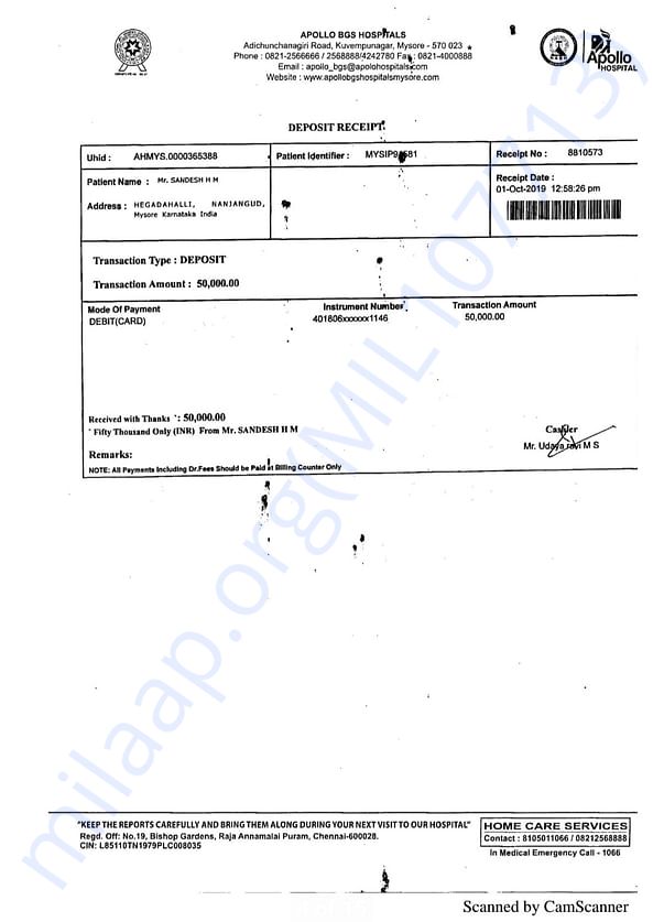 Hospital bills