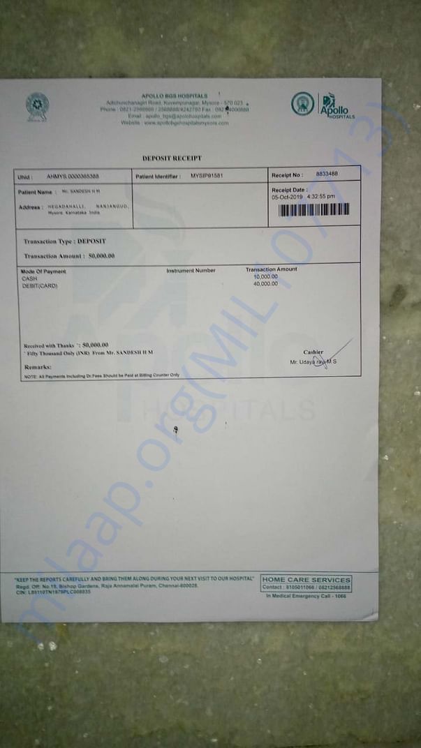 Hospital bills