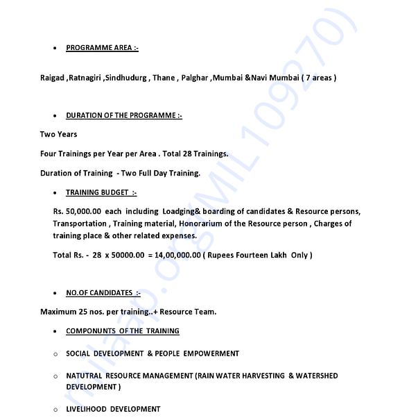 Estimation Letter