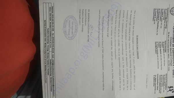 3rd cycle estimate for treatment
