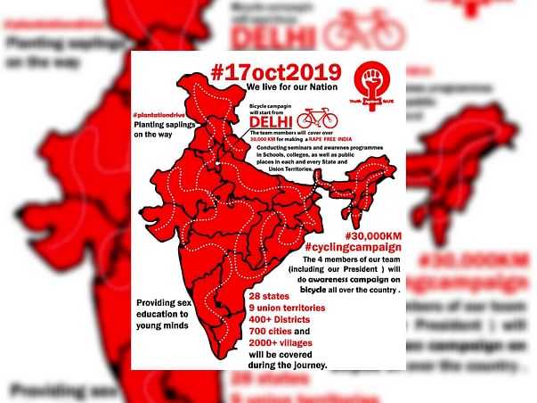 Contribute For Cycling Expedition Of 30000km To End Rape Or Fake cases