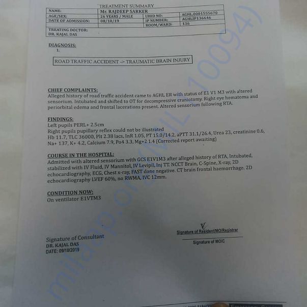 Medical Report