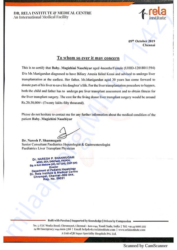 Estimation letter