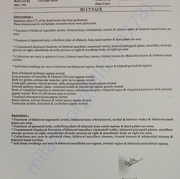 Medical Report