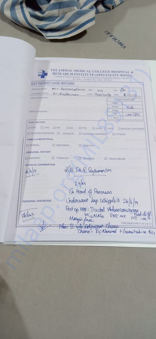 current treatment details