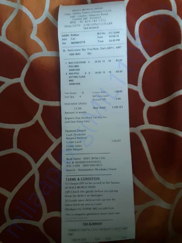 Food bill