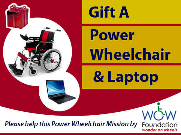 Gift A Power Wheelchair & Laptop