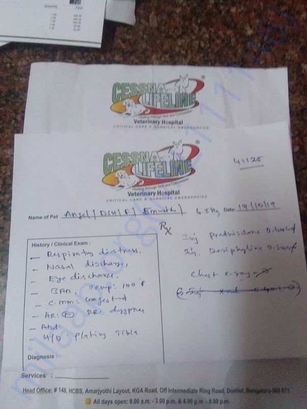 Hospital prescription