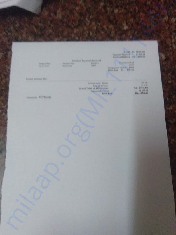 Hospital prescription