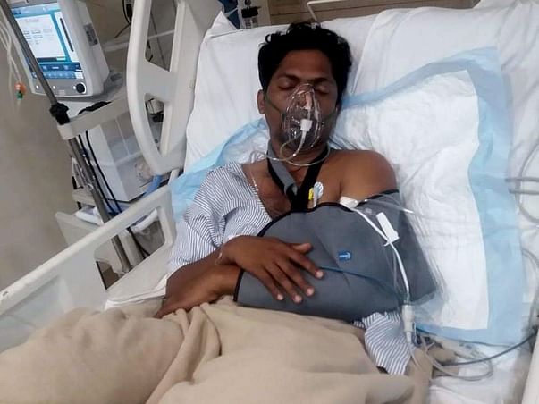 Support Kanhu Charan K recover from Road traffic accident with polytrauma