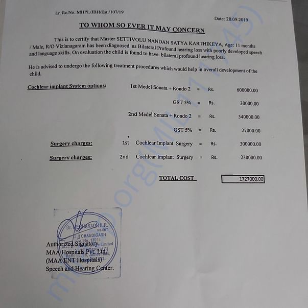 Estimation Letter