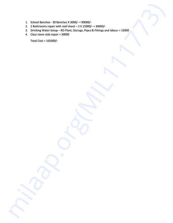 Estimation Letter