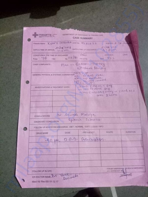 Doctor report