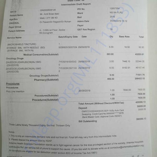 Medical Bill