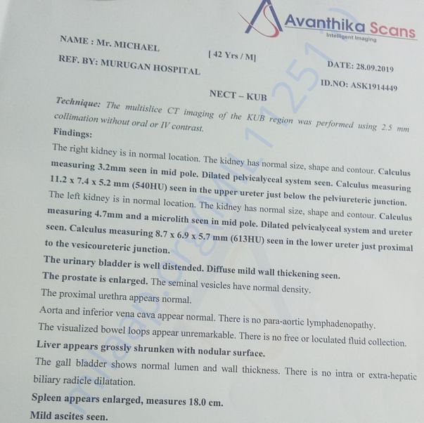 Medical Report