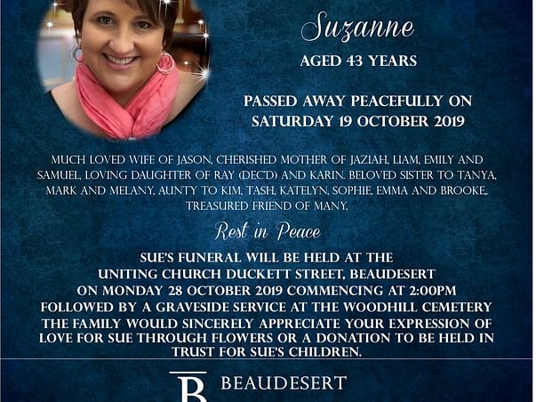 Sue Whittaker memorial fund