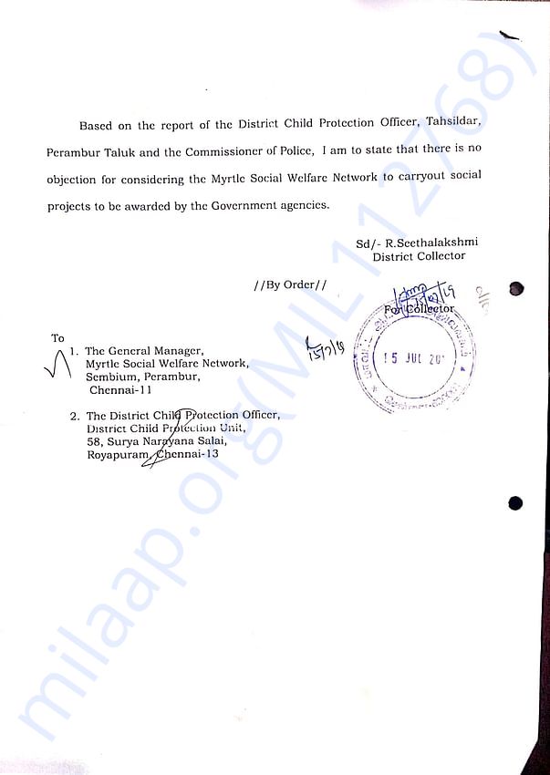 Chennai Collector NOC Page 2