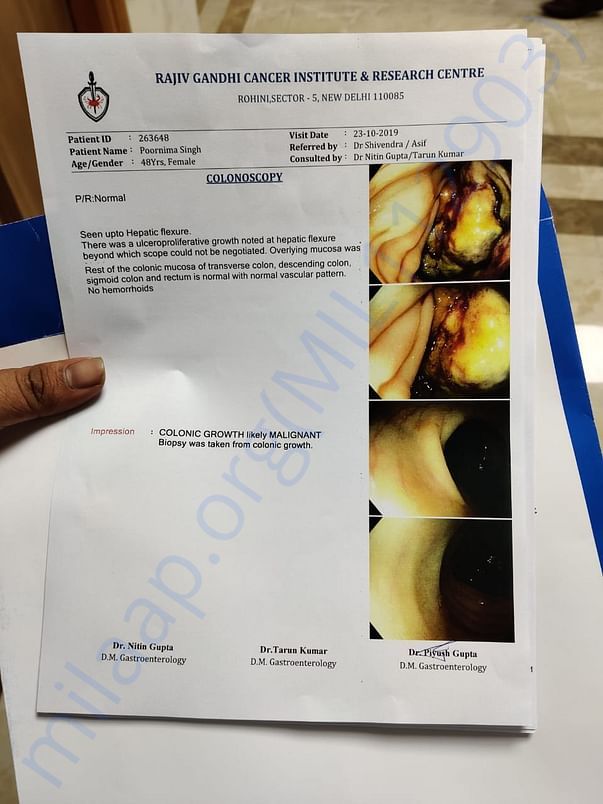 Colonoscopy Report