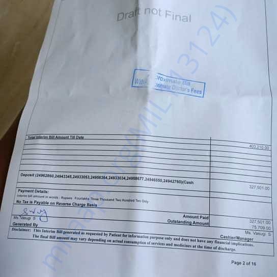 Medical Bill