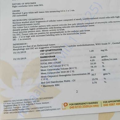 Medical report