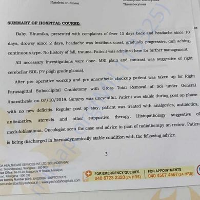 Medical report