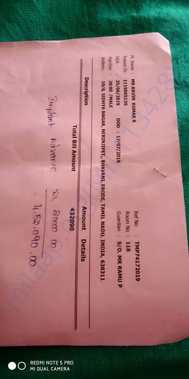 Hospital prescription