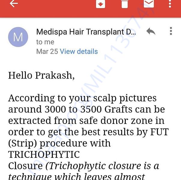 Estimation Letter