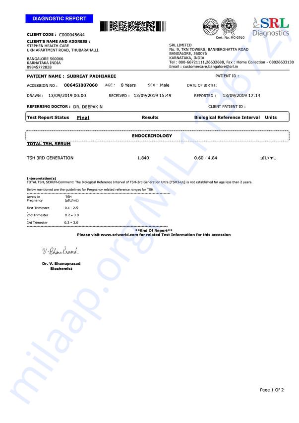 Medical Report