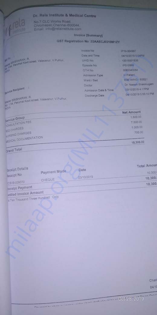 Medical Invoices