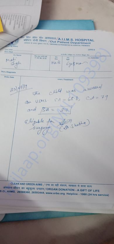 Aiims hospital m elaz kara raha hu