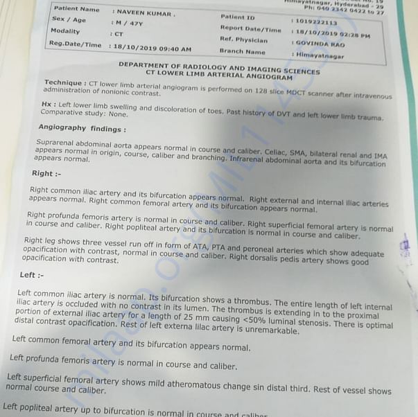 Medical Report