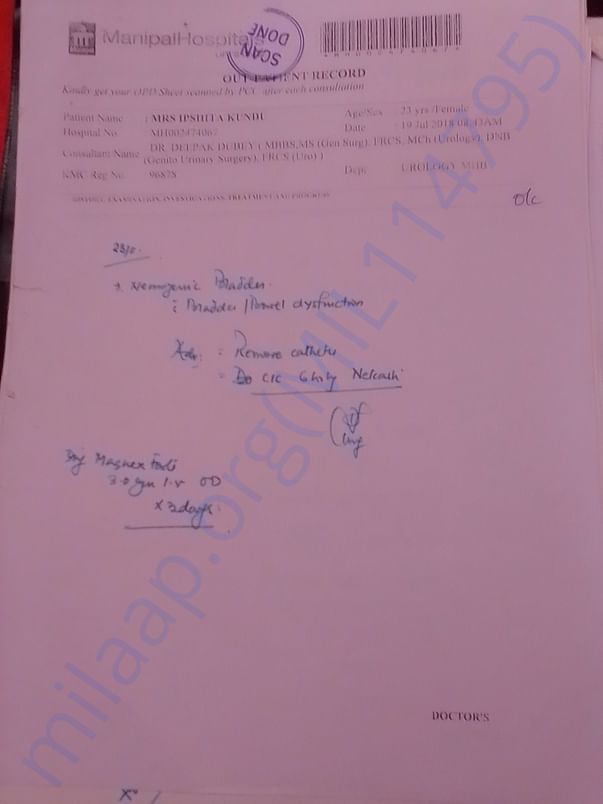 Neurogenic bladder