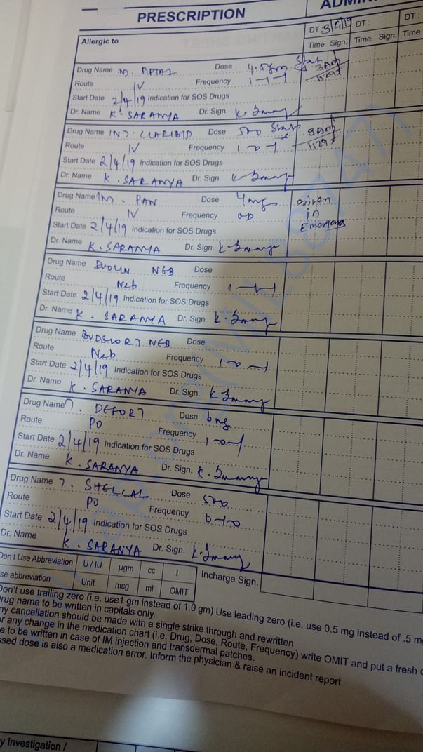 Medical Prescription