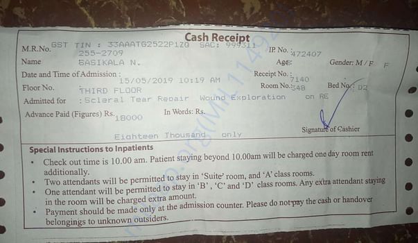 Hospital prescription