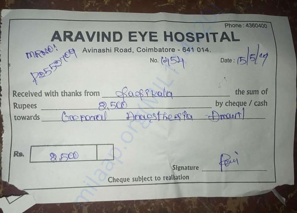 Hospital prescription